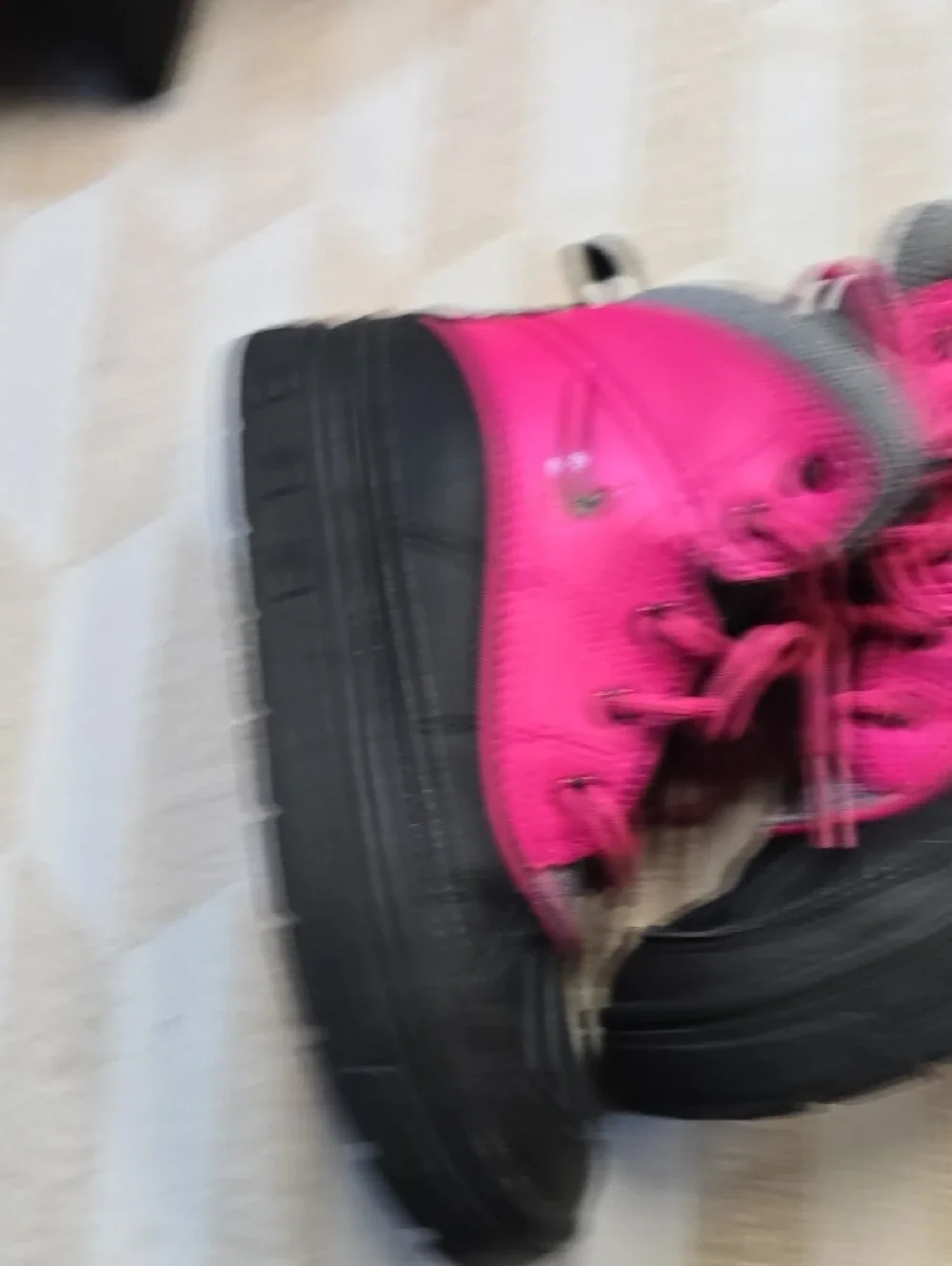 Nike Kids Pink and Black Waterproof Snow Boots
